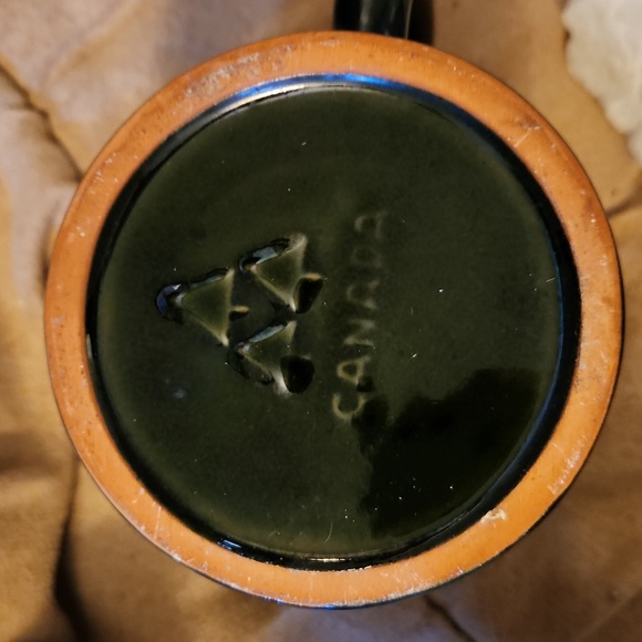 Blue Mountain 1970s Canada Green Drip glaze Pottery Mug and Cup - Picture 7 of 14